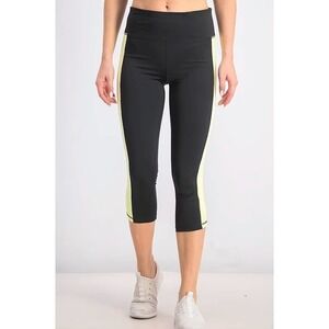 Ideology Womens Cropped Leggings Barbell Lime XXL